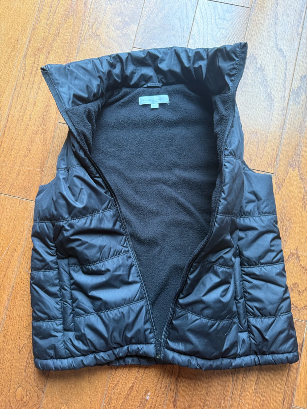 New York & Company Black Puffer Vest